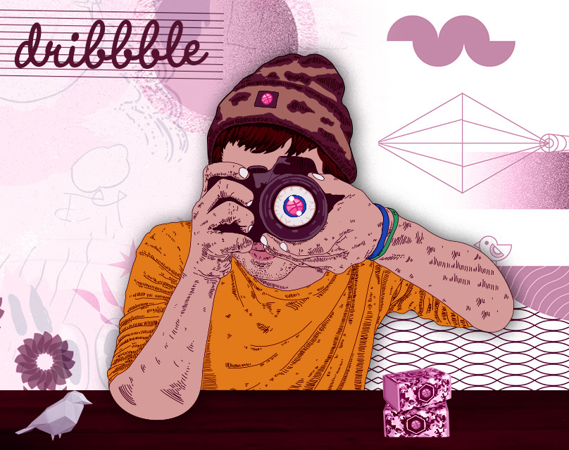 Hello Dribbble illustration Hello Dribbble illustration
